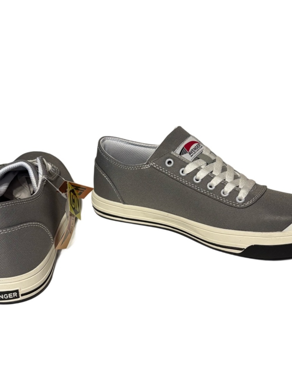 Avenger Gray Canvas Low-Top Safety Sneakers - Picture 4 of 9